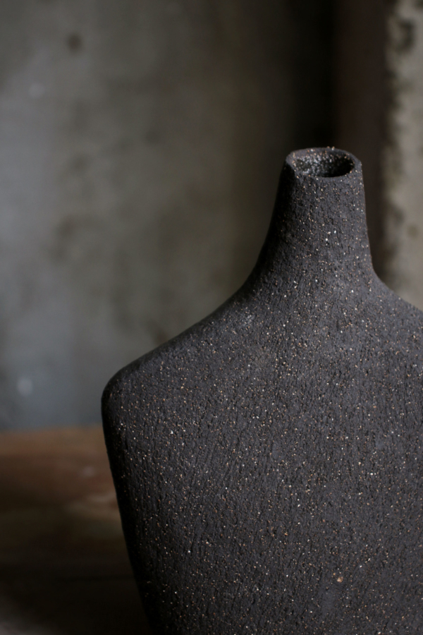 Vase Oiseau Noir (Medium)