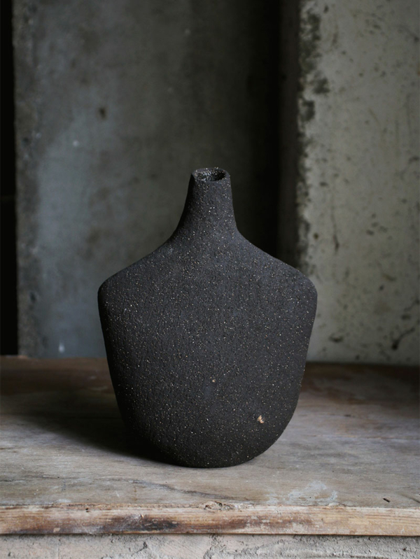 Vase Oiseau Noir