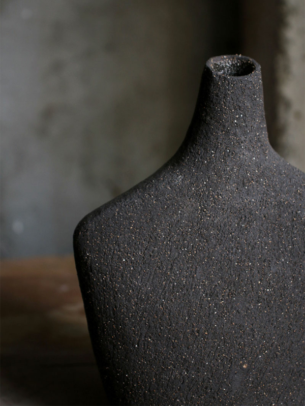 Vase Oiseau Noir