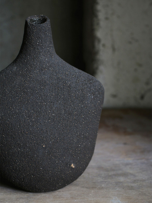 Vase Oiseau Noir