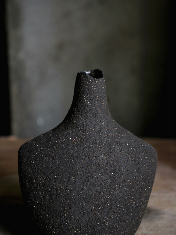Petit vase Oiseau Noir